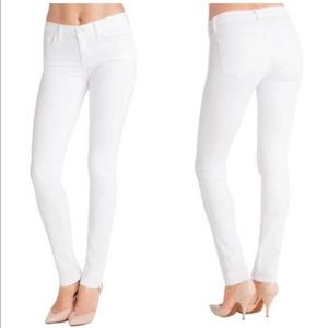 J Brand “Rails” mid rise white jeans